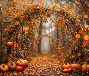 Herbstlicher Fotohindergrund für Fotobox